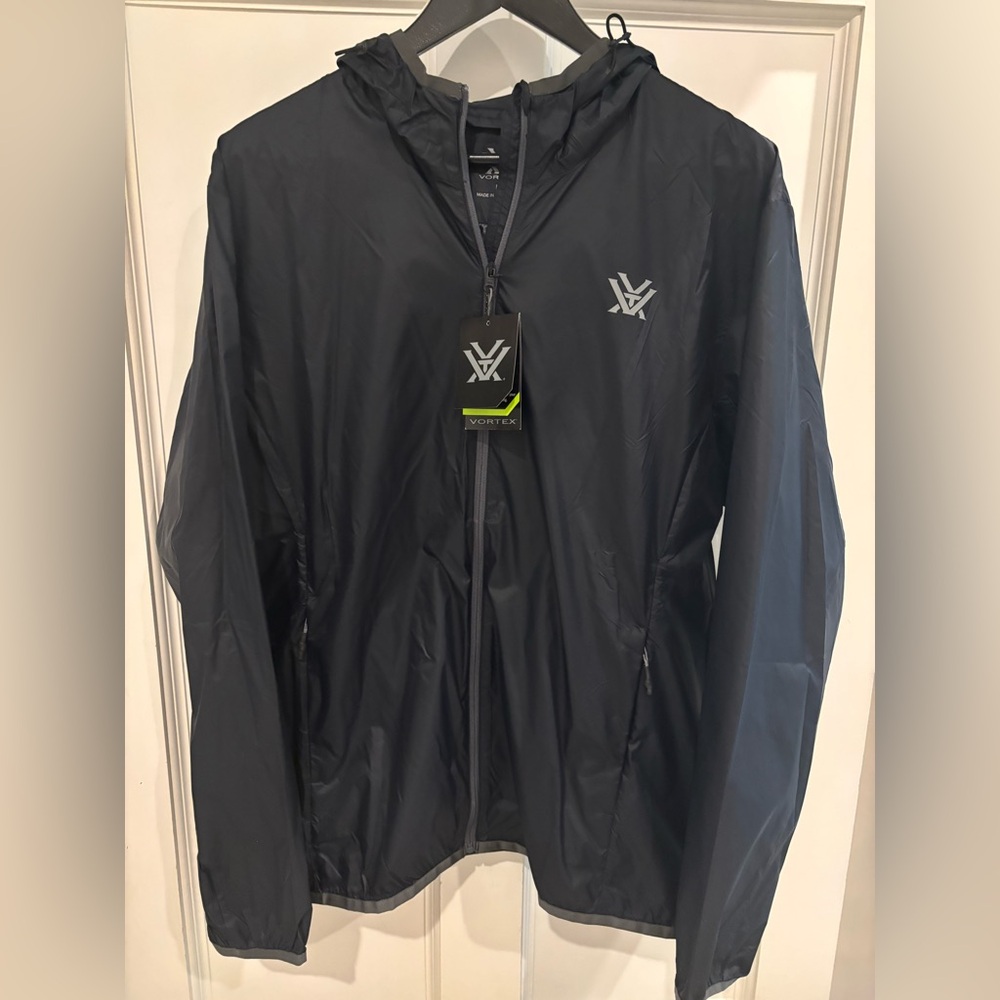 Men's Black Vortex Windbreaker Jacket